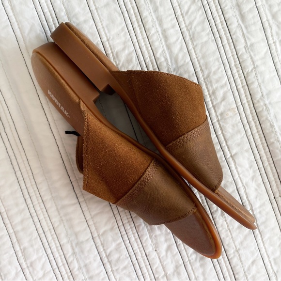 Kodiak Alexi Mule Sandals in Wheat Genuine Leather & Suede Women’s 9 - Picture 4 of 5